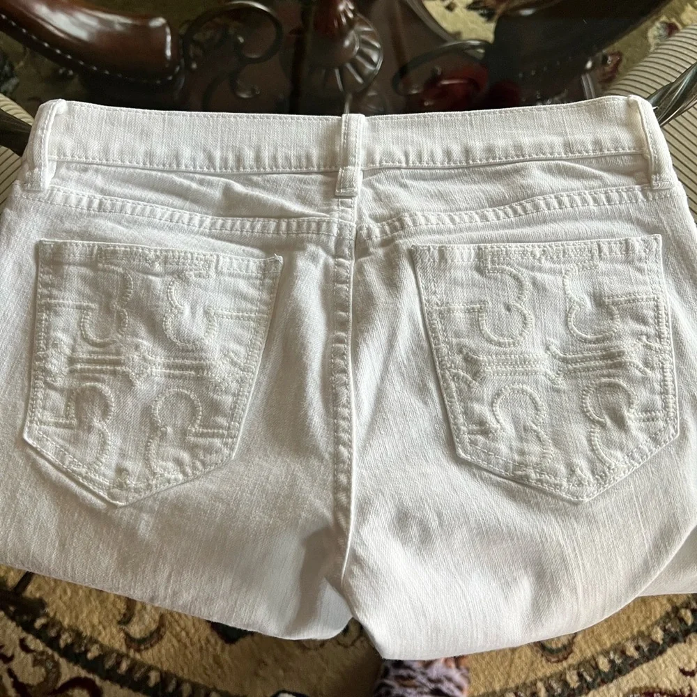 Tory Burch white super skinny Denim Jeans